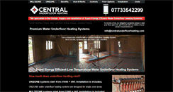 Desktop Screenshot of centralunderfloorheating.com