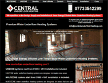 Tablet Screenshot of centralunderfloorheating.com